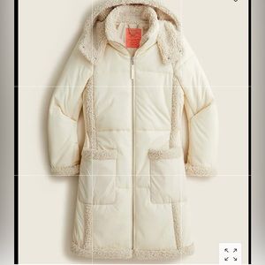 J.Crew Snowday Puffer Jacket with Primaloft NWT